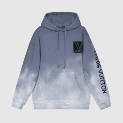 Louis vuitton  Mm/Wm Logo Cotton Hoodie Gray - 루이비통 2021 남자 로고 코튼 후디 Lou03740x Size(s - l) 그레이