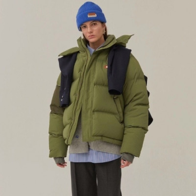 ADER  Mm/Wm Patch Logo Modern Down Padding Green - 아더 2021 남/녀 패치 로고 모던 다운 패딩 Ade0068x Size(A1 - A3) 그린