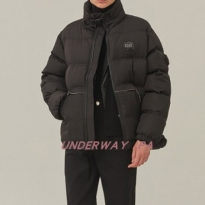 ADER  Mm/Wm Patch Logo Modern Down Padding Black - 아더 2021 남/녀 패치 로고 모던 다운 패딩 Ade0069x Size(A1 - A3) 블랙