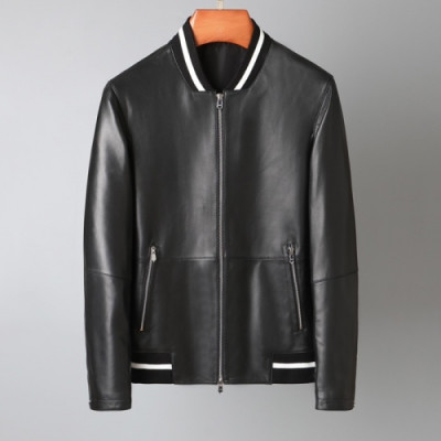 Hermes  Mens Leather Jacket Black - 에르메스 남성 가죽 자켓 - her719x 