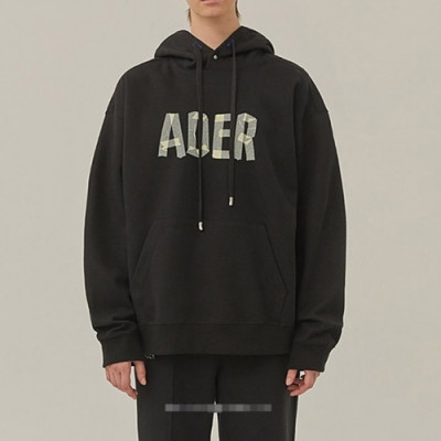 ADER  Mens Minimal Cotton Hoodie Black - ADER 2021 남성 미니멀 코튼 후디 Ade0078x Size(A1 - A2) 블랙