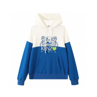 Kenzo Mm/Wm Signature Tiger Cotton Hoodie Blue - 겐조 2021 남/녀 시그니처 타이거 코튼 후드티 Ken0181x