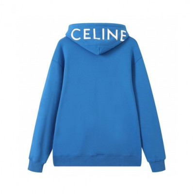 Celine  Mm/Wm Logo Cotton Hoodie Blue - 셀린느 2021 남/녀 로고 코튼 후디 Cel0207x Size(s - l) 블루