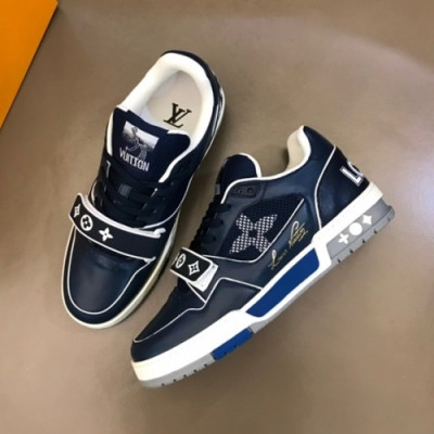 루이비통  남성 모던 레더 스니커즈Size(240 -275) 블루 -  Louis Vuitton  Men's Moden Leather Sneakers Lou03845x Blue