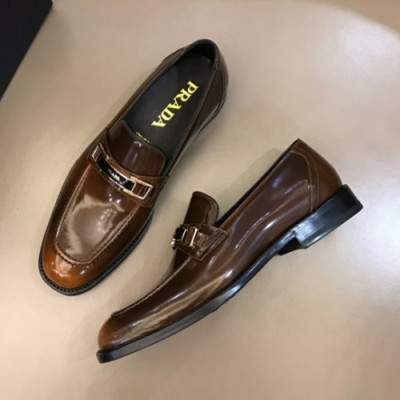 프라다  남성 레더 로퍼 Size(240 - 275) 브라운 - Prada  Men's Leather Loafer Pra02532x Brown