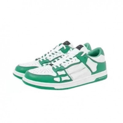 아미리 남/녀 캐쥬얼 레더 로우탑 스니커즈 - Amiri Mm/Wm Casual Leather Low-top Sneakers Ami0319x Green