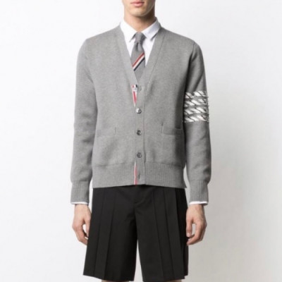 Thom Browne  Unisex Strap Zip-up Sweaters Gray - 톰브라운  남/녀 스트랩 집업 스웨터 Thom01530x Size(1 - 4) 그레이