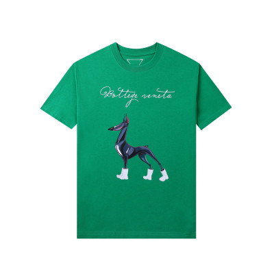 Bottega Veneta  Unisex Casual Short-sleeved Tshirts Green - 보테가베네타  남/녀 캐쥬얼 반팔티 Bot0189x Size(s - xl) 그린