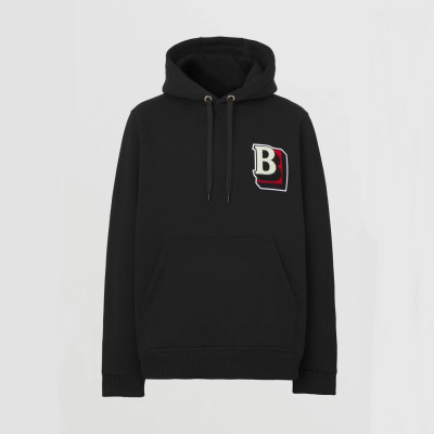 버버리 남/녀 클래식 블랙 후드티 - Unisex Black Hoodie - bur04293x