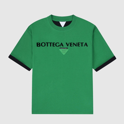 보테가 남자 크루넥 그린 반팔티 - Unisex Green Tshirts - bot0220x