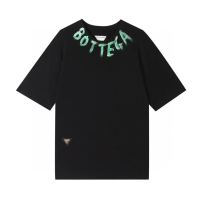 보테가 남성 크루넥 블랙 반팔티 - Mens Black Tshirts - bot0240x