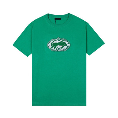 프라다 남/여 크루넥 그린 반팔티 - Unisex Green Tshirts - Pra02591x