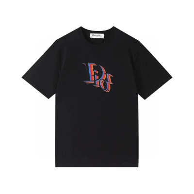 디올 남성 크루넥 블랙 반팔티 - Mens Black Tshirts - dio01699x