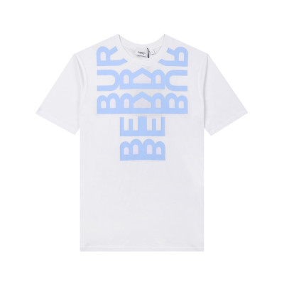 버버리 남성 크루넥 화이트 반팔티 - Mens White Tshirts - Bur04220x