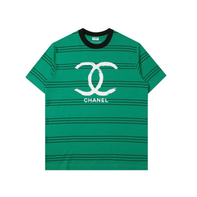 샤넬 남성 크루넥 그린 반팔티 - Mens Green Tshirts - chl0845x