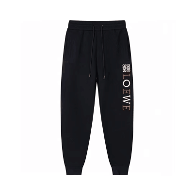 로에베 남성 캐쥬얼 블랙 팬츠 - Mens Black Pants - loe0577x