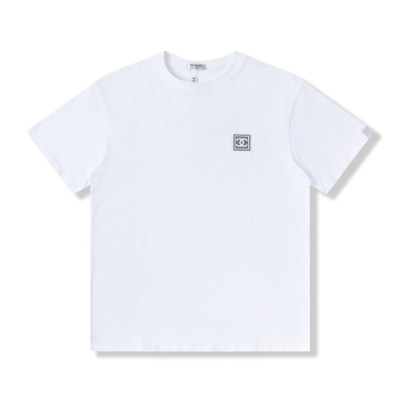 샤넬 여성 크루넥 화이트 반팔티 - Womens White Tshirts - chl0873x