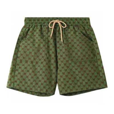 발렌시아가 남성 캐쥬얼 그린 반바지 - Mens Green Half-pants - bal01376x