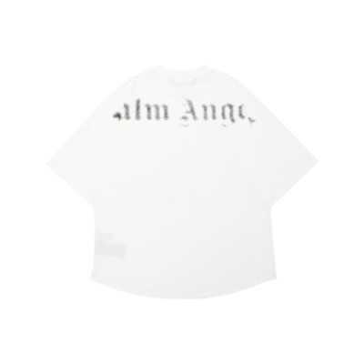 팜 엔젤스 남자 크루넥 화이트 반팔티 - Mens White Tshirts - pam0369x