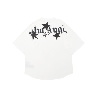 팜 엔젤스 남자 크루넥 화이트 반팔티 - Mens White Tshirts - pam0371x