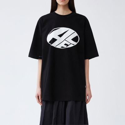 ADER 남/녀 모던 블랙 반팔티 - Unisex Black Tshirts - ade0288x