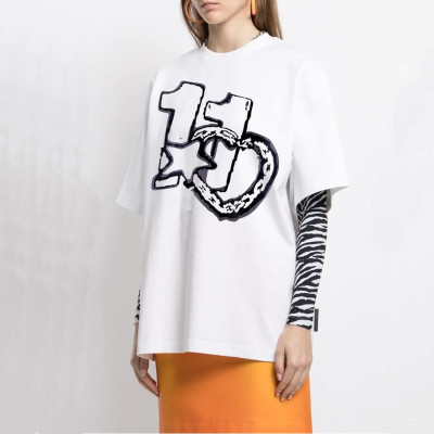 웰던 여성 화이트 크루넥 반팔티 - Womens White Tshirts - wel0062x