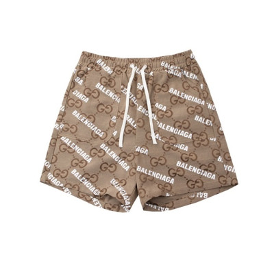 발렌시아가 남성 캐쥬얼 카멜 반바지 - Mens Camel Half-pants - bal01412x