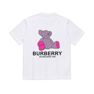 버버리 남성 화이트 크루넥 반팔티 - Mens White Tshirts - Bur04292x