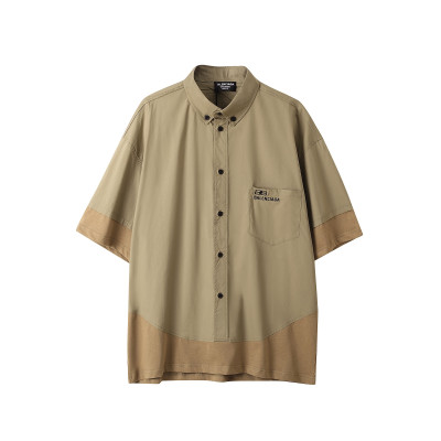 발렌시아가 남성 카멜 폴로 반팔티 - Mens Camel Tshirts - bal01414x