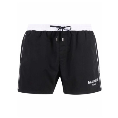 발망 남성 캐쥬얼 블랙 반바지 - Mens Black Half-pants - bam0156x