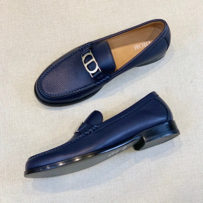 디올 남성 모던 블루 로퍼 - Mens Blue Loafer - dio01773x