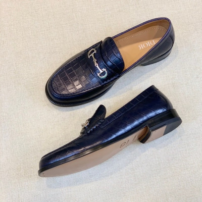 디올 남성 모던 블루 로퍼 - Mens Blue Loafer - dio01781x