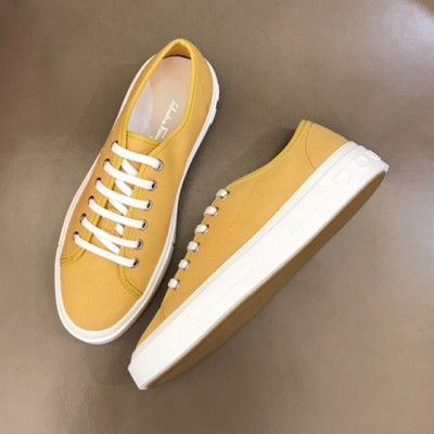 페라가모 남성 모던 옐로우 스니커즈 - Mens Yellow Sneakers - fer0347x