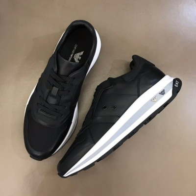 알마니 남성 클래식 블랙 스니커즈 - Mens Black Sneakers - arm0912x