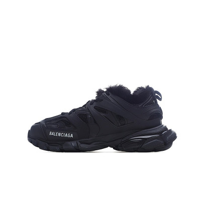 발렌시아가 남/녀 Track 블랙 스니커즈 - Unisex Black Sneakers - bal01442x