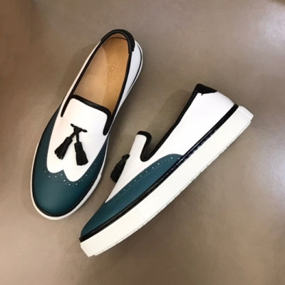 에르메스 남성 테슬 블루 로퍼 - Mens Blue Loafer - her0767x