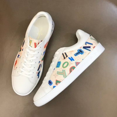 루이비통 남성 모던 화이트 스니커즈 - Mens White Sneakers - lou04295x