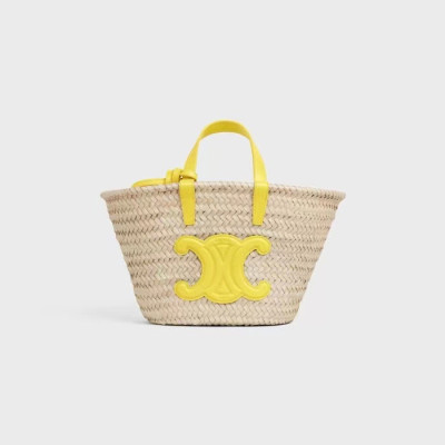 셀린느 여성 로고 옐로우 토트백 - Womens Yellow Tote Bag - cel0321x