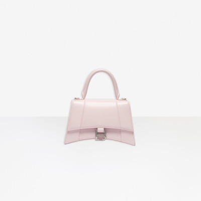 발렌시아가 여성 Hourglass 핑크 토트백 - Womens Pink Tote Bag - bal01523x