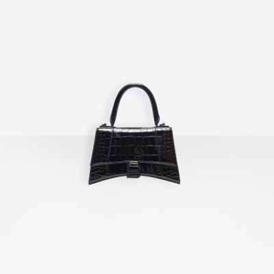 발렌시아가 여성 Hourglass 블랙 토트백 - Womens Black Tote Bag - bal01529x