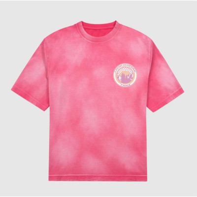 루이비통 남/녀 핑크 크루넥 반팔티 - Unisex Pink Tshirts - lou04879x