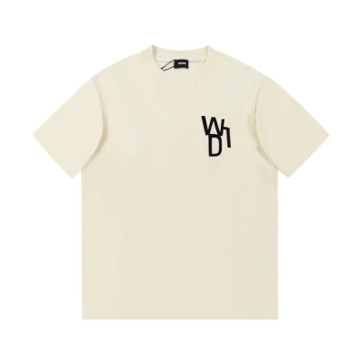 웰던 남/녀  크루넥 아이보리 반팔티 - Unisex Ivory Tshirts - wel0078x