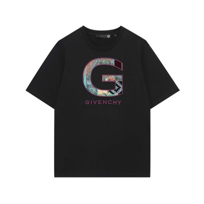 지방시 남성 크루넥 블랙 반팔티 - Mens Black Tshirts - giv0726x