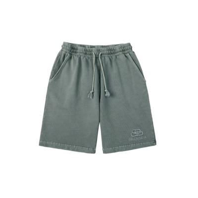 발렌시아가 남성 캐쥬얼 그린 반바지 - Mens Green Half-pants - bal01568x