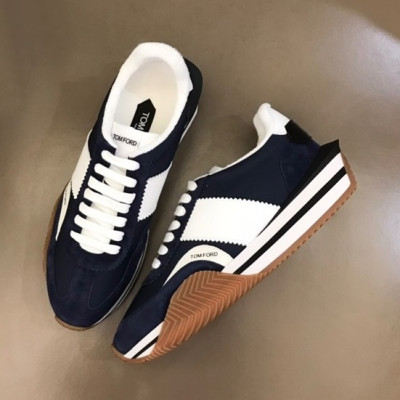 톰포드 남성 캐쥬얼 네이비 스니커즈 - Mens Navy Sneakers - tof001x