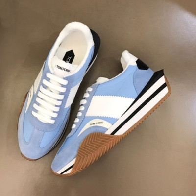 톰포드 남성 캐쥬얼 블루 스니커즈 - Mens Blue Sneakers - tof007x