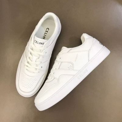 셀린느 남/녀 클래식 화이트 스니커즈 - Celine Unisex White Sneakers - cel0423x