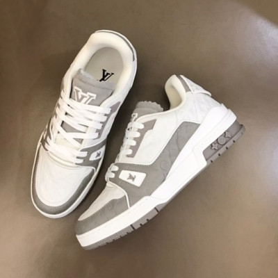 루이비통 남성 Trainer 그레이 스니커즈 - Mens Gray Sneakers - lou04905x