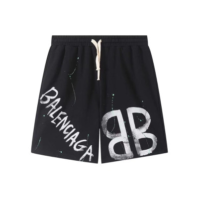 발렌시아가 남성 캐쥬얼 블랙 반바지 - Mens Black Half-pants - bal01570x