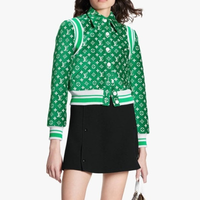 루이비통 여성 트렌디 그린 자켓 - Womens Green Jackets - lou04929x